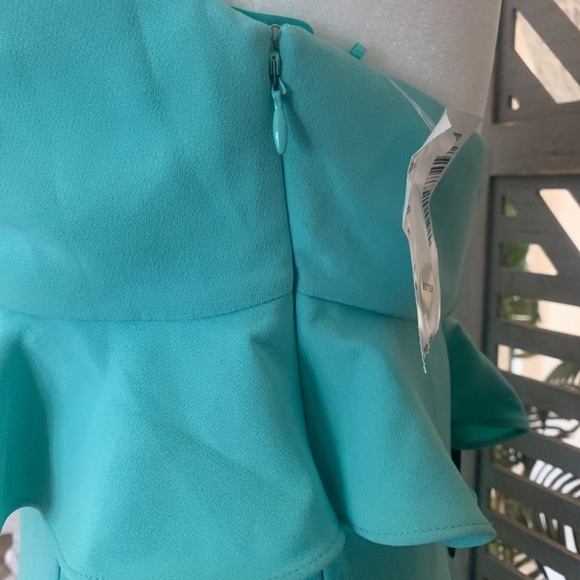 NEW LIKELY Eden Sea Breeze Dress 6 Party Event Formal Gown Mermaid Tiny Flaw - Picture 14 of 16